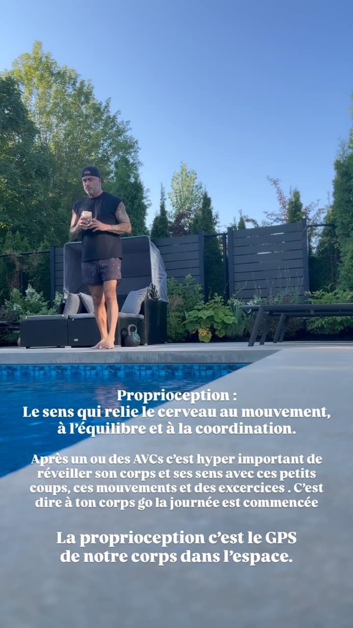 Benoît Gagnon fait de son réveil un rituel et sort le mot proprioception pour l'expliquer