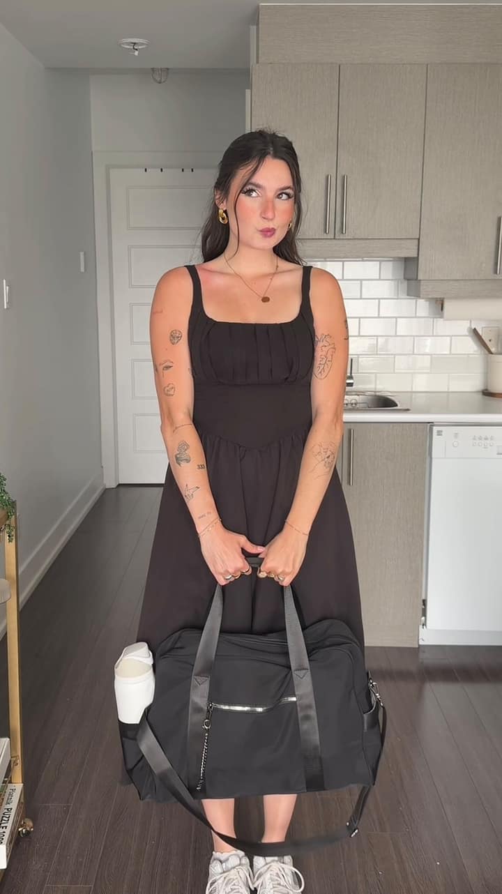 Le sac de travail de Marilyne Lemire coche boulot mariage et valise d'un coup