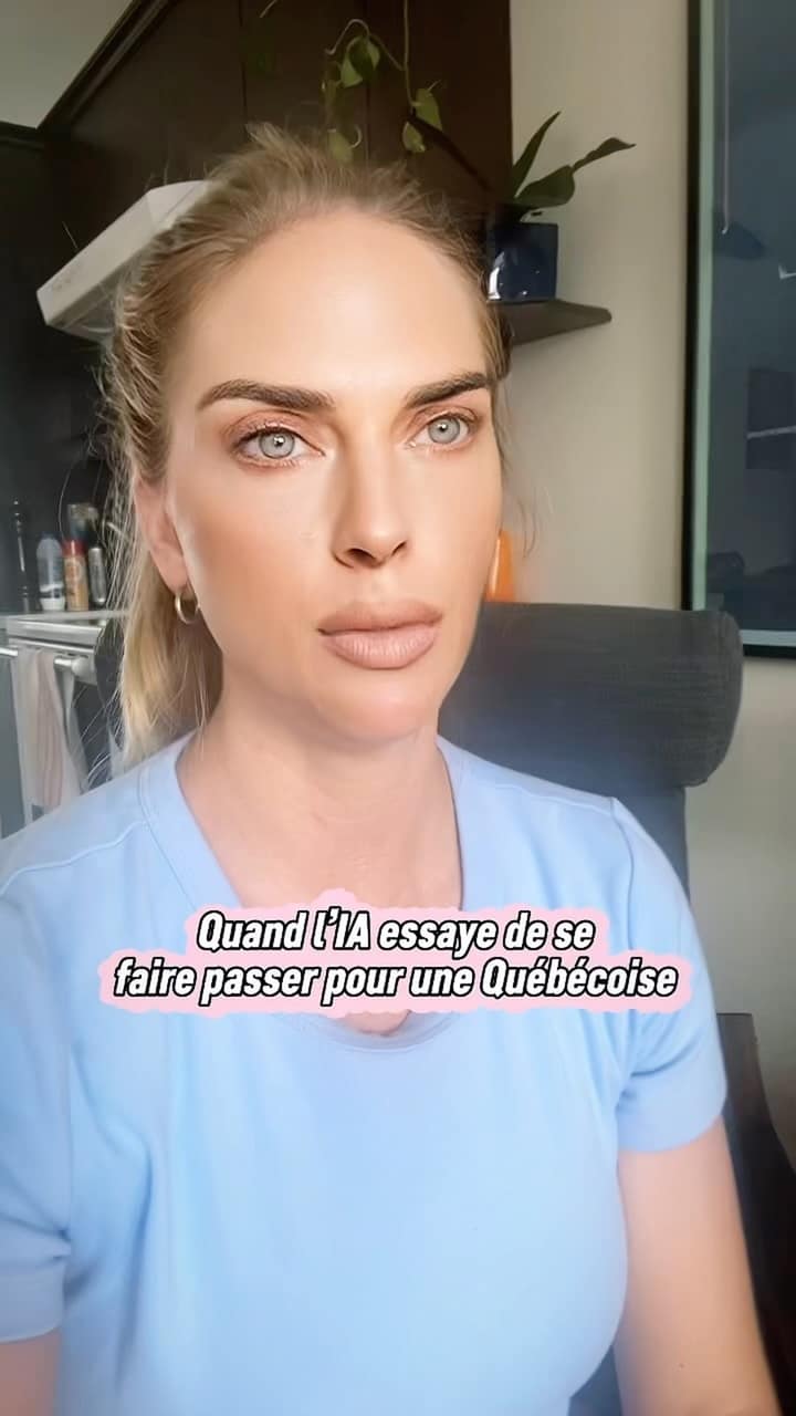Pascale Marineau tire sur l'IA qui bousille notre accent en pleine pub skincare